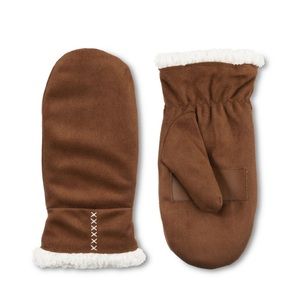 NWOT Faux lined touch screen mittens